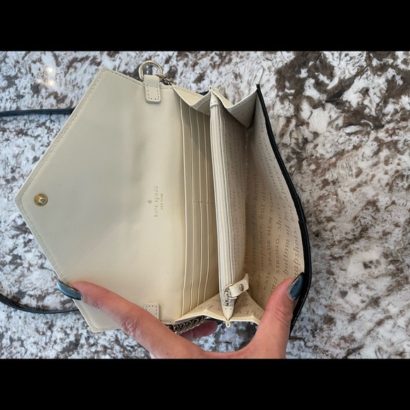 Kate Spade Black Patent Evening Envelope Bag - Picture 3 of 10